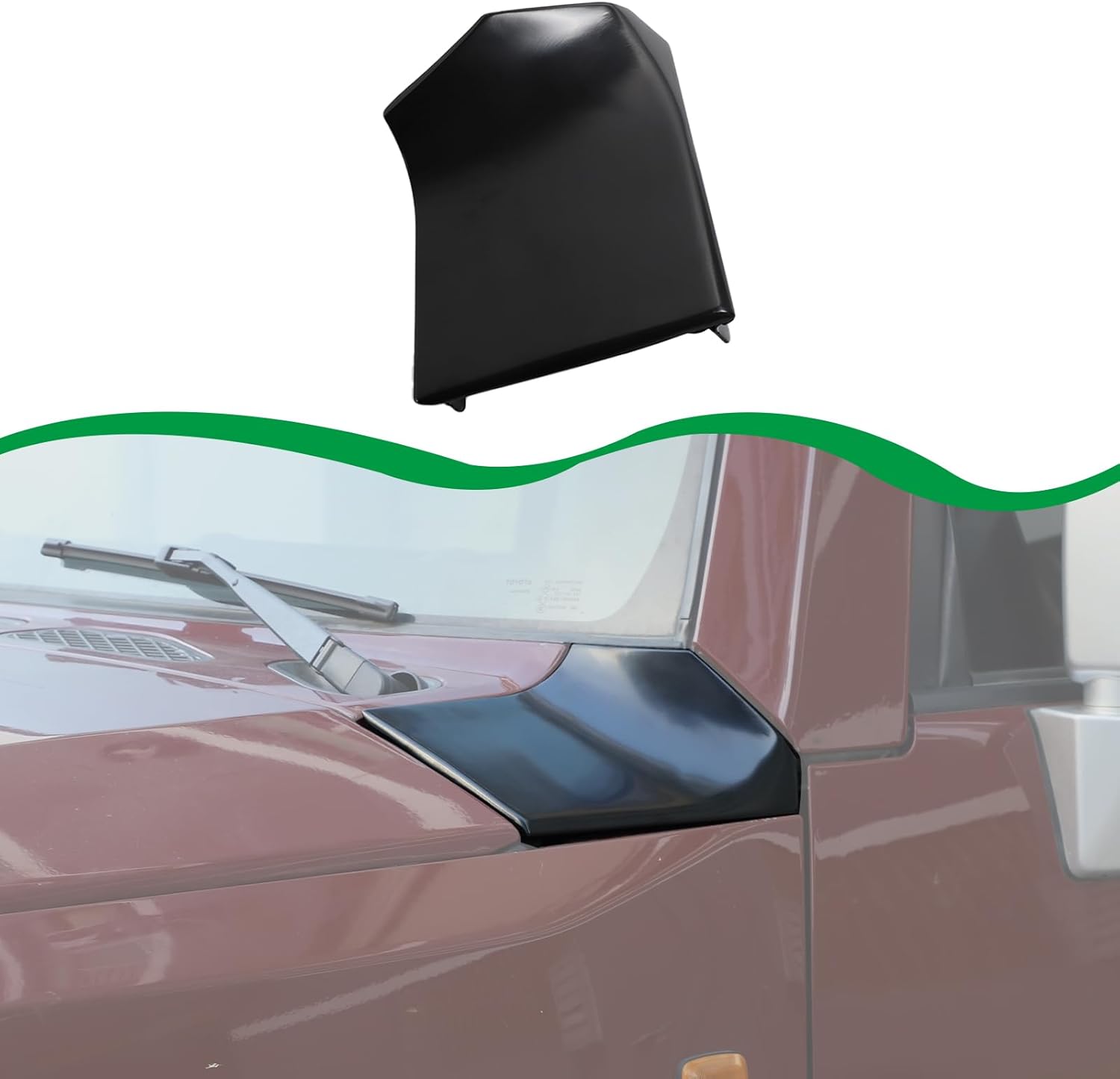 Car Hood Side Body Armor Outer Cover Decorative Frame Replacement Compatible with Toyot@ FJ Cruiser 2007-2021 Hood Side Body Armor Cover Accessories (Left)