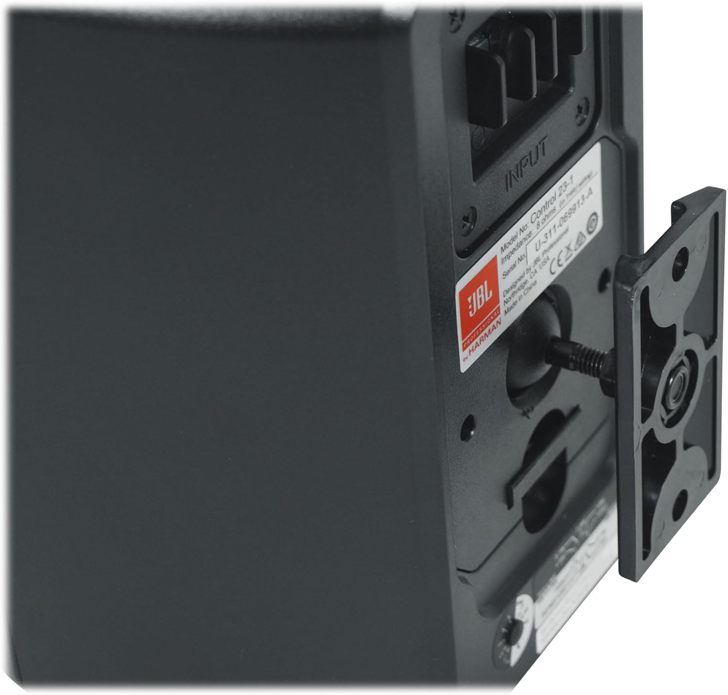 JBL Professional Control 23-1 Ultra-Compact Indoor/Outdoor Background/Foreground Speaker, Black, Sold as Pair