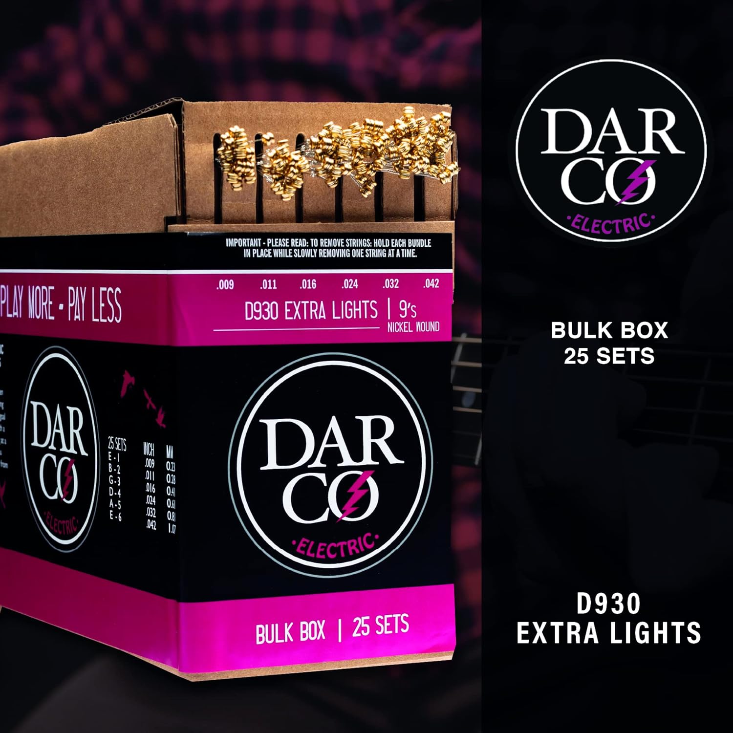 Darco Electric, Extra Light, 25 set BULK BOX