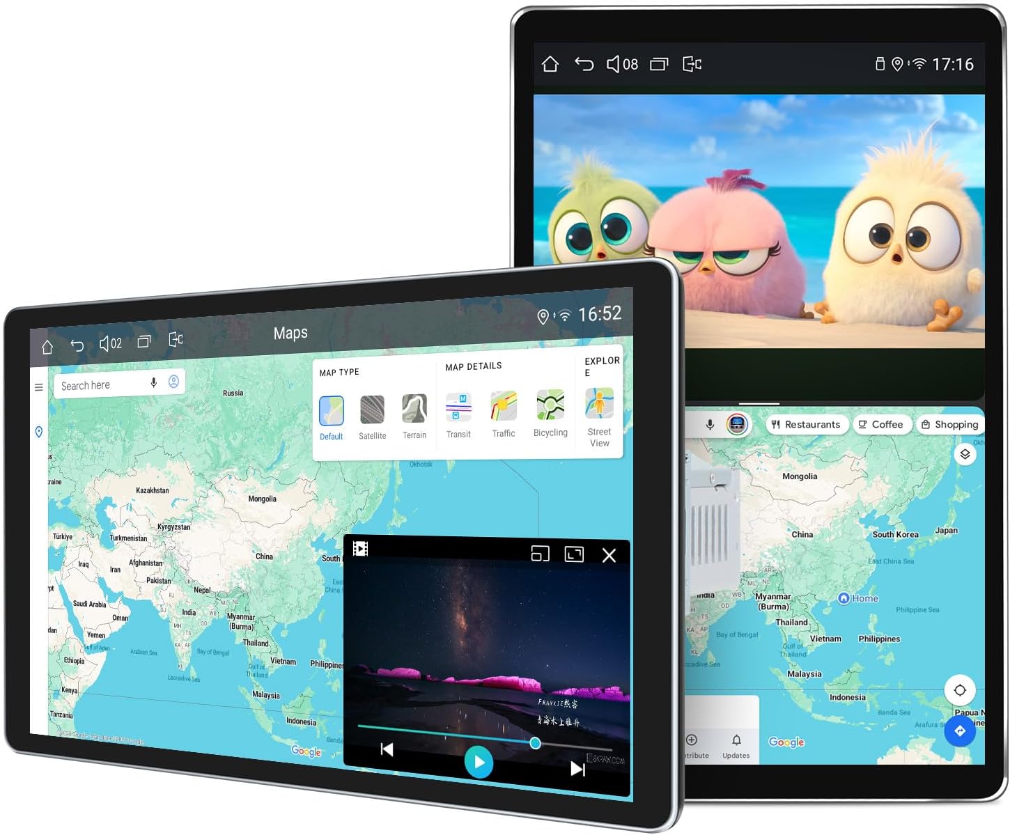 JOYING Car Stereo 10.1 Inch Single Din Touchscreen Radio with CarPlay & Android Auto, Manual Rotated Android 13 Head Unit with AM/FM Radio, Bluetooth 5.0, Mirror Link(JY-UTS10N8-MR)