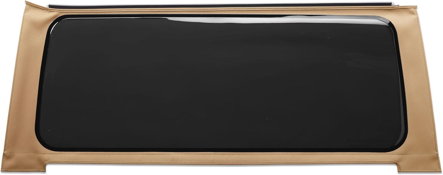 Bestop 5830971 OE JL Replacement Windows - Jeep 2018-Current Wrangler JL (Rear; 2-Door or 4-Door; Tan Twill; Tinted)
