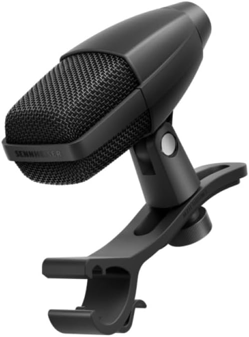 Sennheiser MD 421 KOMPAKT Multipurpose Cardioid Dynamic Microphone with Drum Clamp Bundle with On-Stage Stands MS7920B Bass Drum/Boom Combo Mic Stand, XLR- XLR Cable