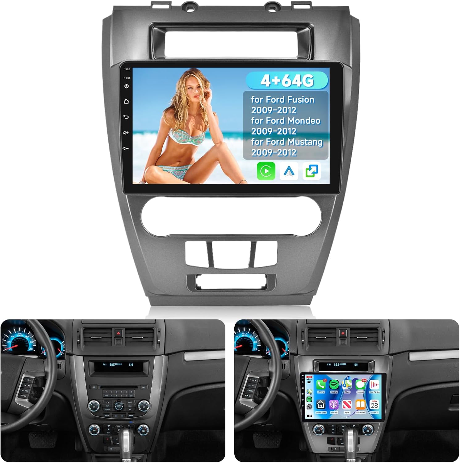 4G+64G Car Radio Stereo for Ford Fusion Mondeo Mustang 2009-2012, Android Car Stereo, Sellrich 10