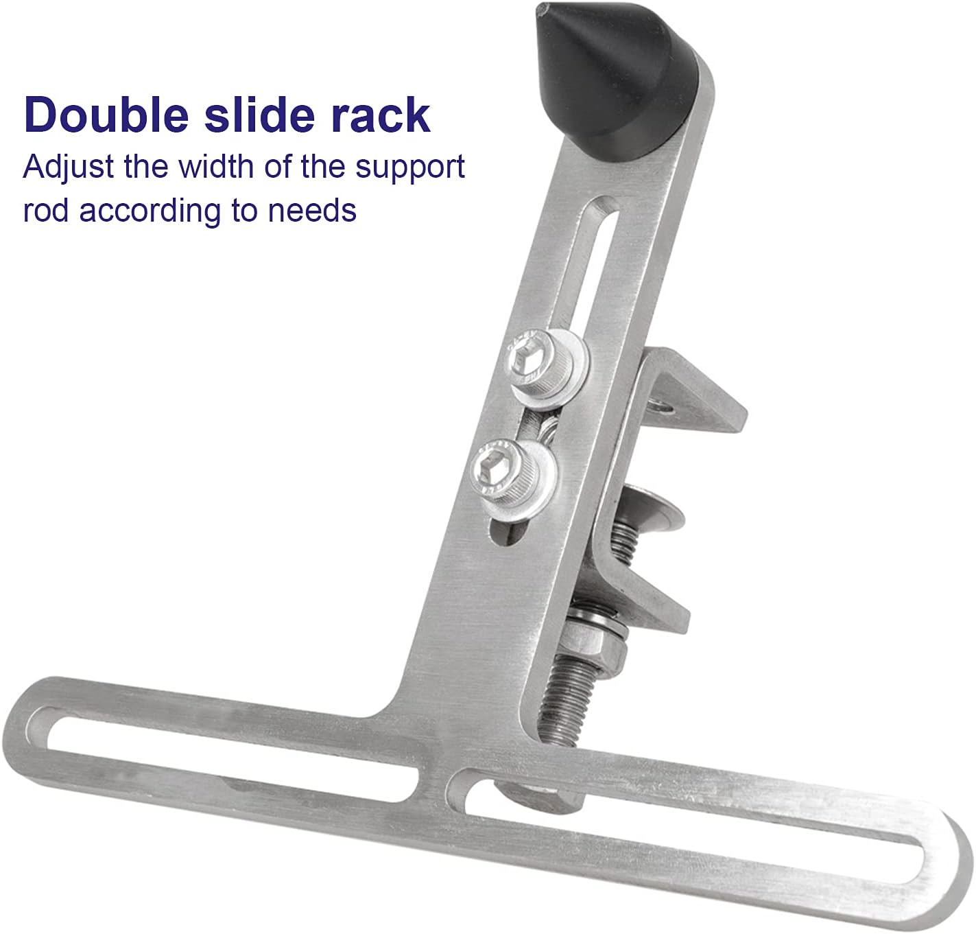 Wind Instrument Sanding Support Frame, High Wear Resistance Repair Tool, Multifunction Tuning Tube Polishing Bracket, Adjustable Slide Rails for Trumpet Trombone French Horn, Steel