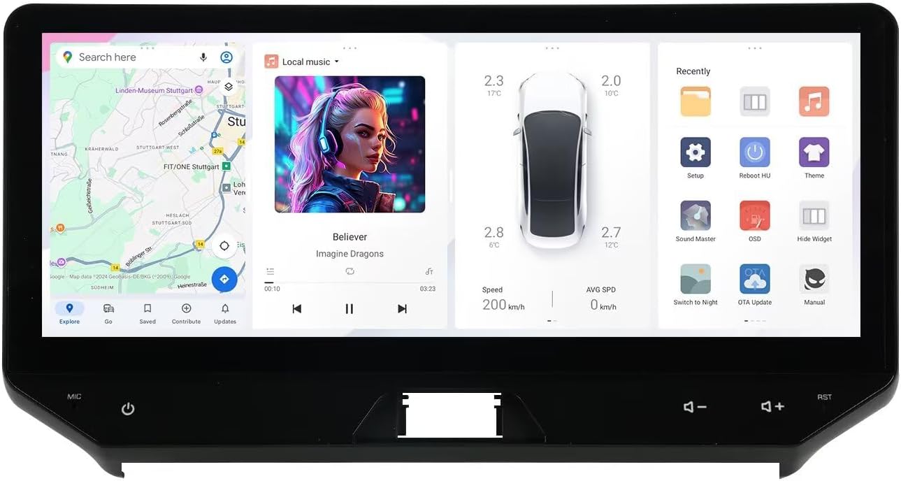 MekedeTech DUDUAUTO DUDU7 Android Radio for Toyota Harrier Venza 2022 2023 2024,12.3 inch 2K Touch Screen Car Stereo 12G RAM 512G ROM Supports 360 Cameras