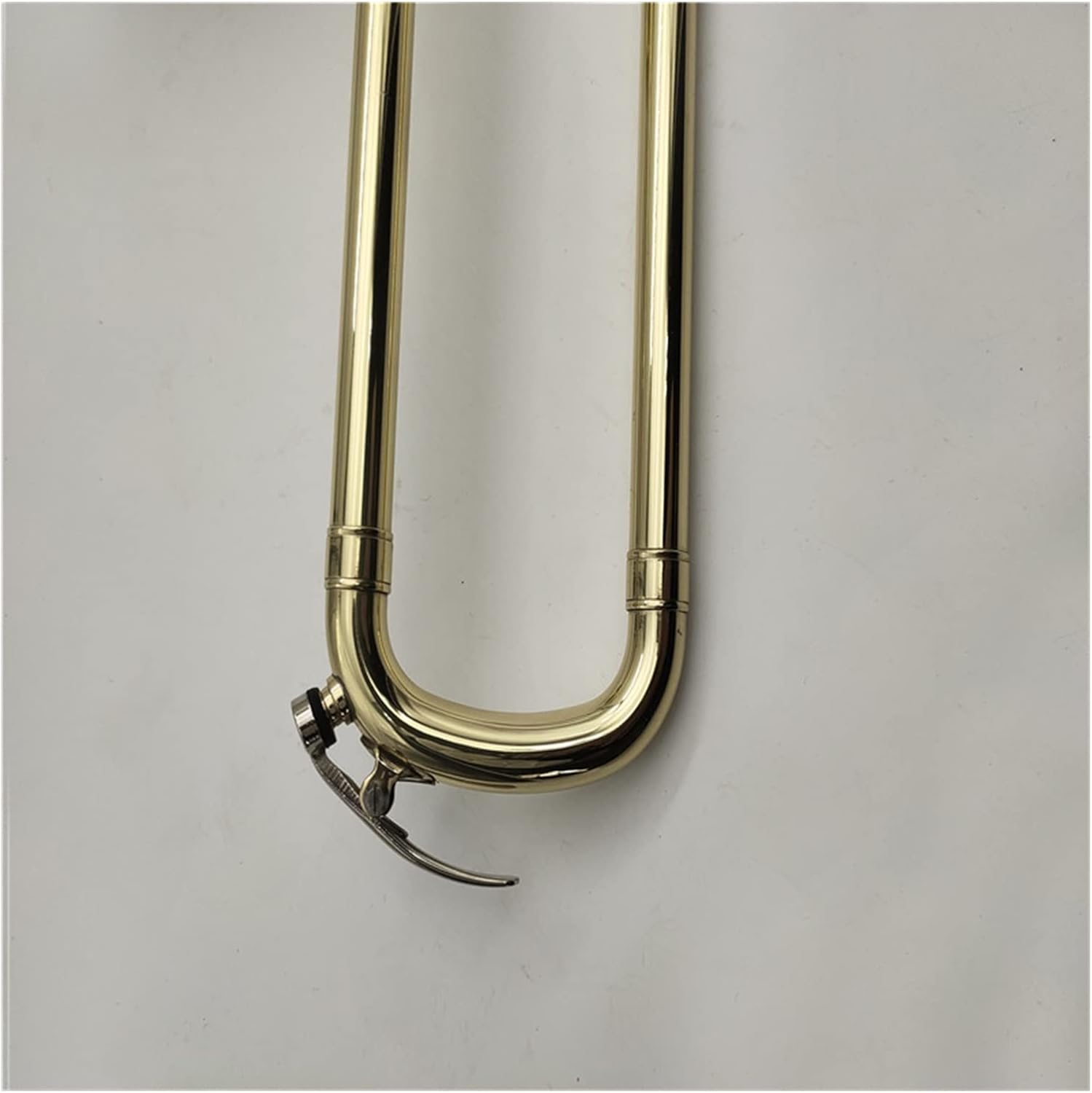 FLFL Student Trombone B Flat Trombone Brass Plated with Case Gloves Wind Instruments