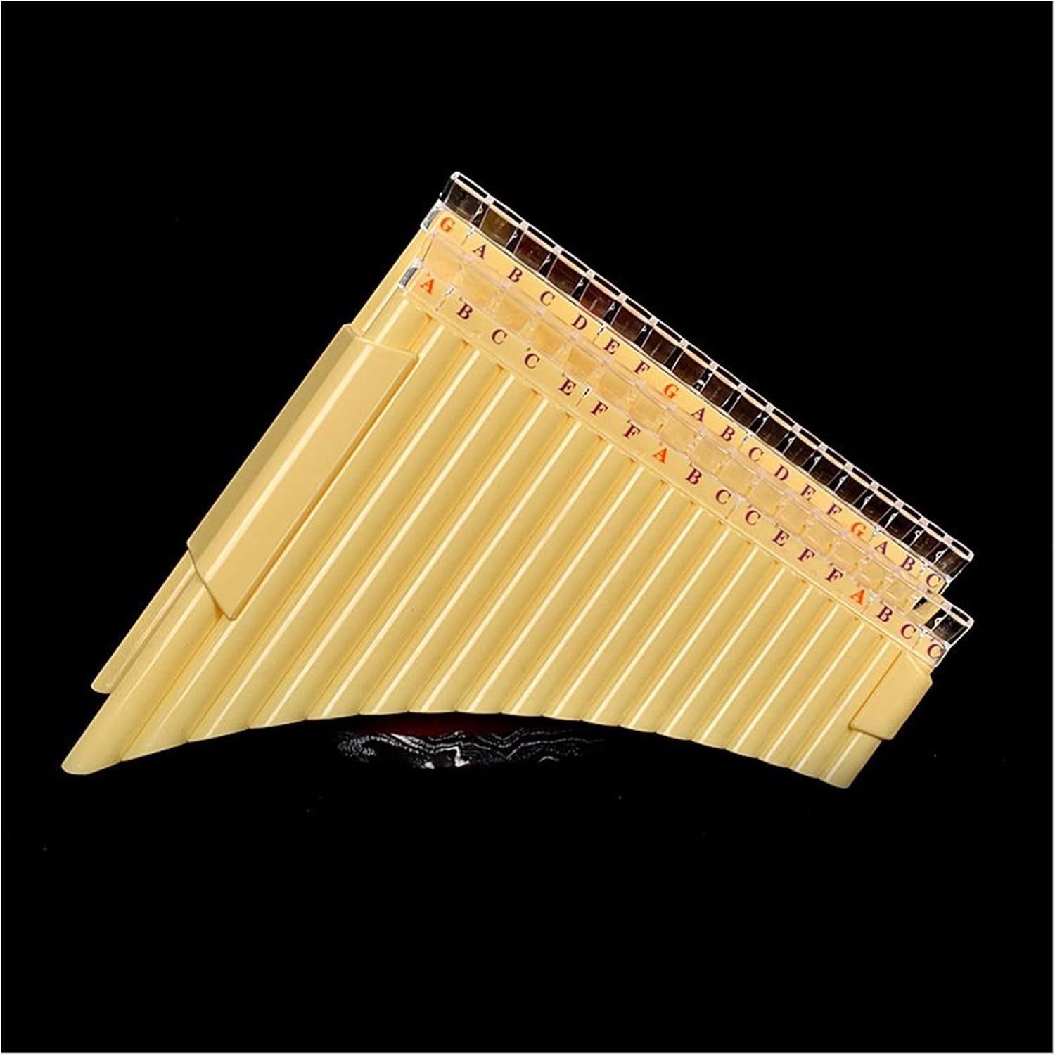 Double Row 36 Pipes Pan Flute Pan Pipe C Key ABS Plastic Traditional Woodwind Musical Instrument (Color : 3)