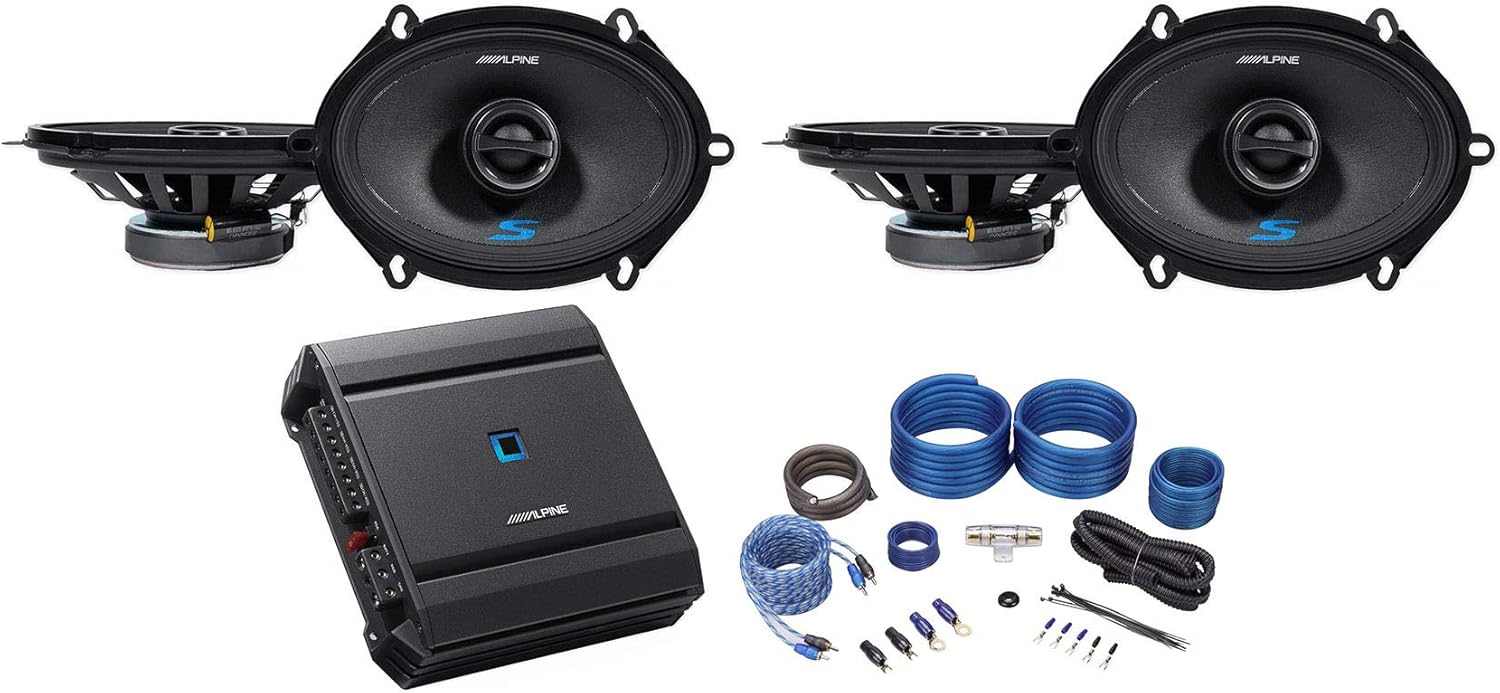 (4) ALPINE S-S57 230 Watt 5x7