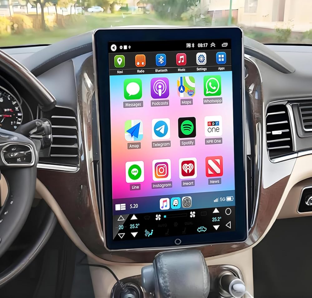 2+32G Double Din Radio Rotated Stereo for 2001-2007 Toyota Sequoia with Wireless Carplay & Android Auto,10 Inch Car Audio Receiver GPS Navigation Unit with Bluetooth Head Unit WiFi SWC