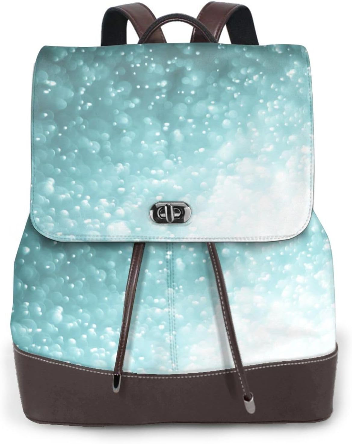 Abstract Bokeh Lights for Womens Backpack Purse Microfiber PU Anti-theft Large Fashion Designer Travel Bag Ladies Shoulder Bags