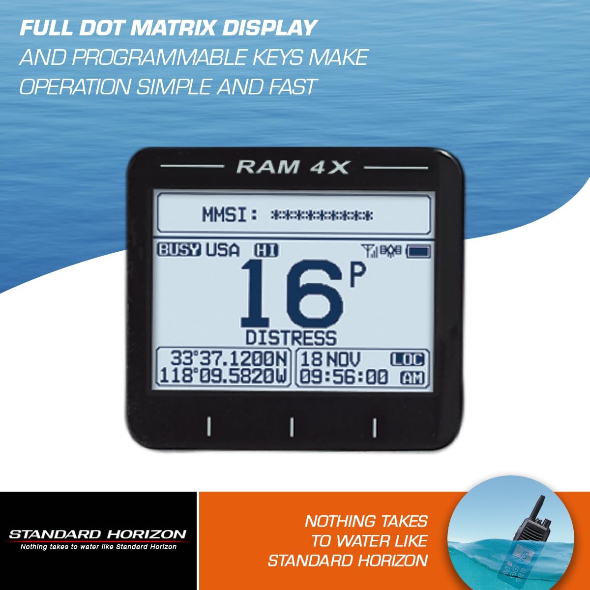 Standard Horizon RAM4X Wireless RAM Microphone f/GX2400