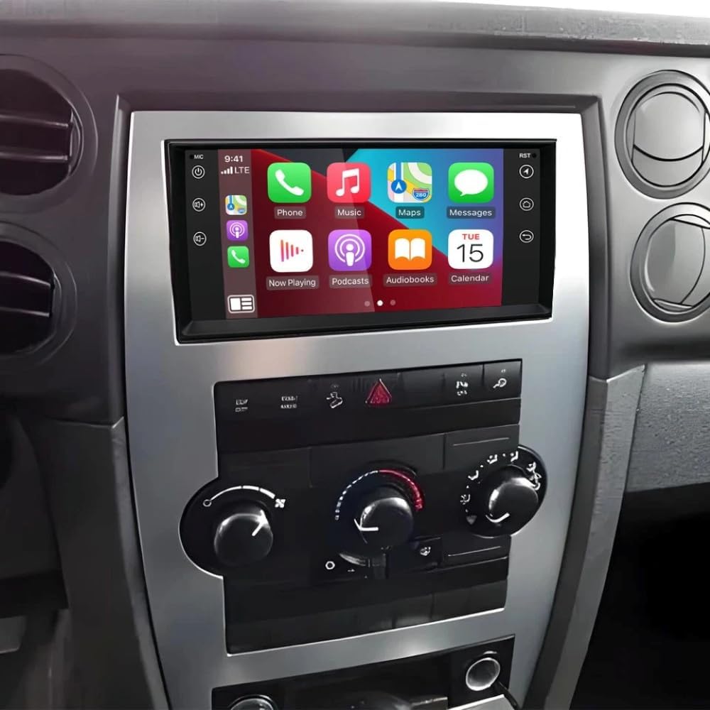 Car Radio Bluetooth for Jeep Liberty 2012 with Wireless CarPlay Android Auto,7