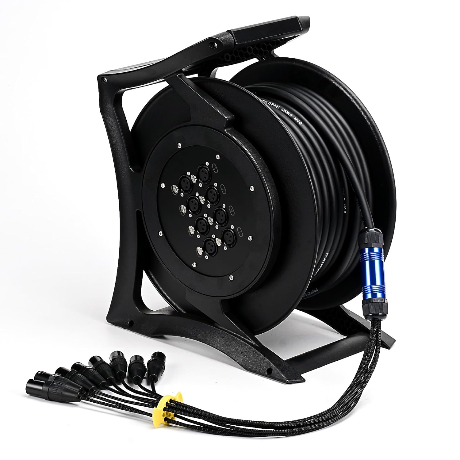 Jamesin 8 Channel XLR Male to Female Snake Cable, 100 Feet, with Color Coded Microphone Audio Cable, for Stage and Recording Studio, Can Be Used with Any Device with a 3-pin XLR