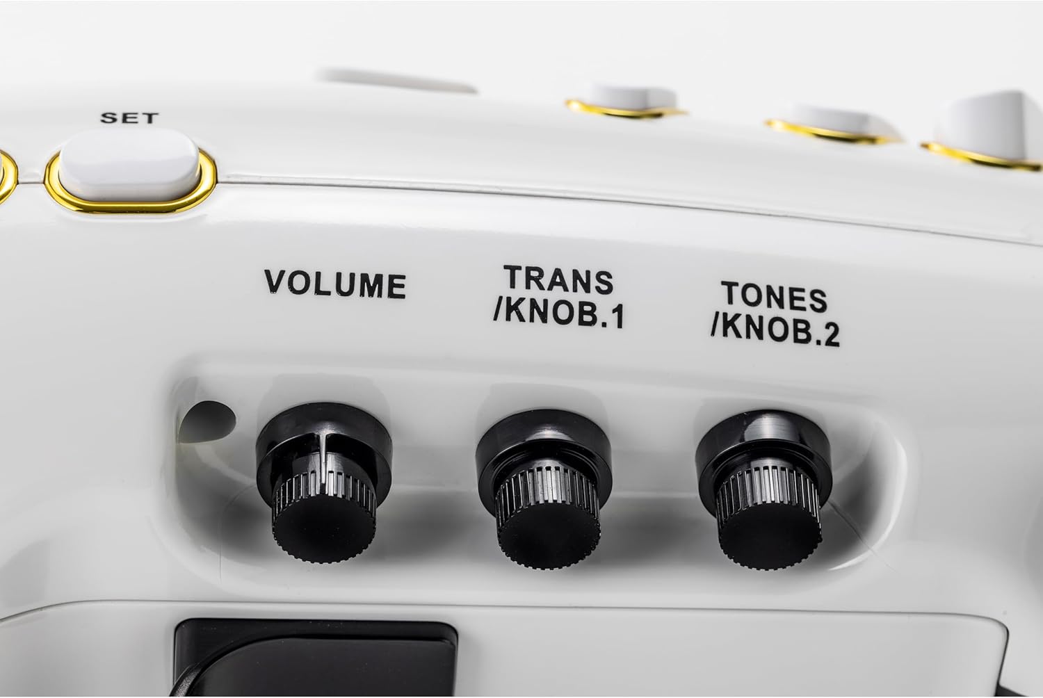 Elesa Electronic Saxophone, Digital Wind Instrument, Bluetooth (White)