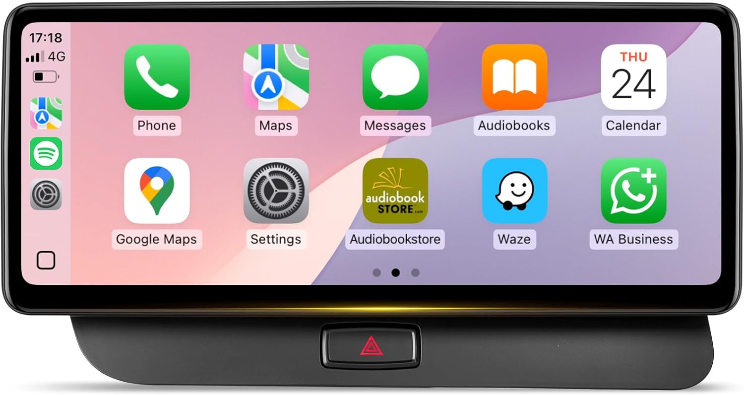 12.3 inch Android Touchscreen for Audi Q5 Concert/Symphony (2009-2017), Built in Wireless CarPlay Android Auto Bluetooth Upgrade Factory Car Radio Receivers Retain Original Stereo Amplifier System