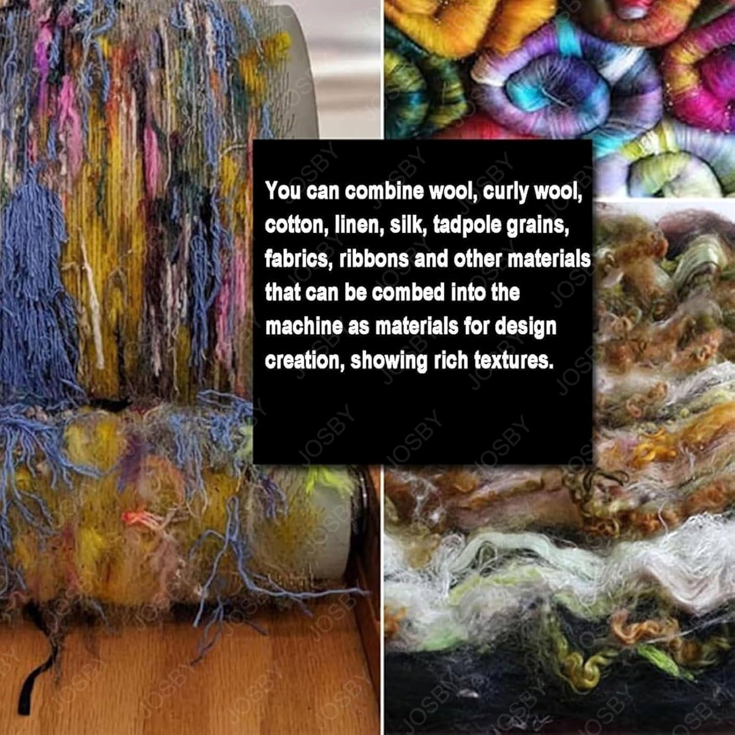 Wool Fiber Drum Carding Machine, DIY Manual Wool Felt Machine, Wool Blending Board Carding Machine