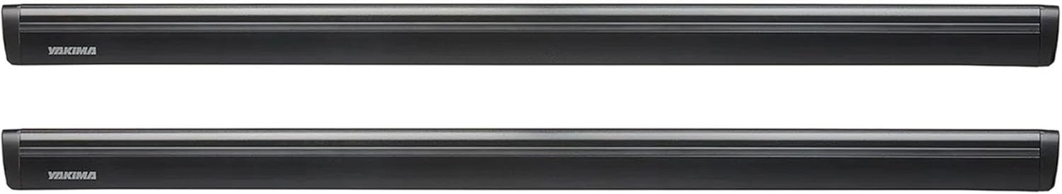 Yakima 70 Inch Aluminum T Slot Jetstream Bar Aerodynamic Crossbars for Roof Rack Systems Compatible with Any Streamline Tower, Black, Set of 2