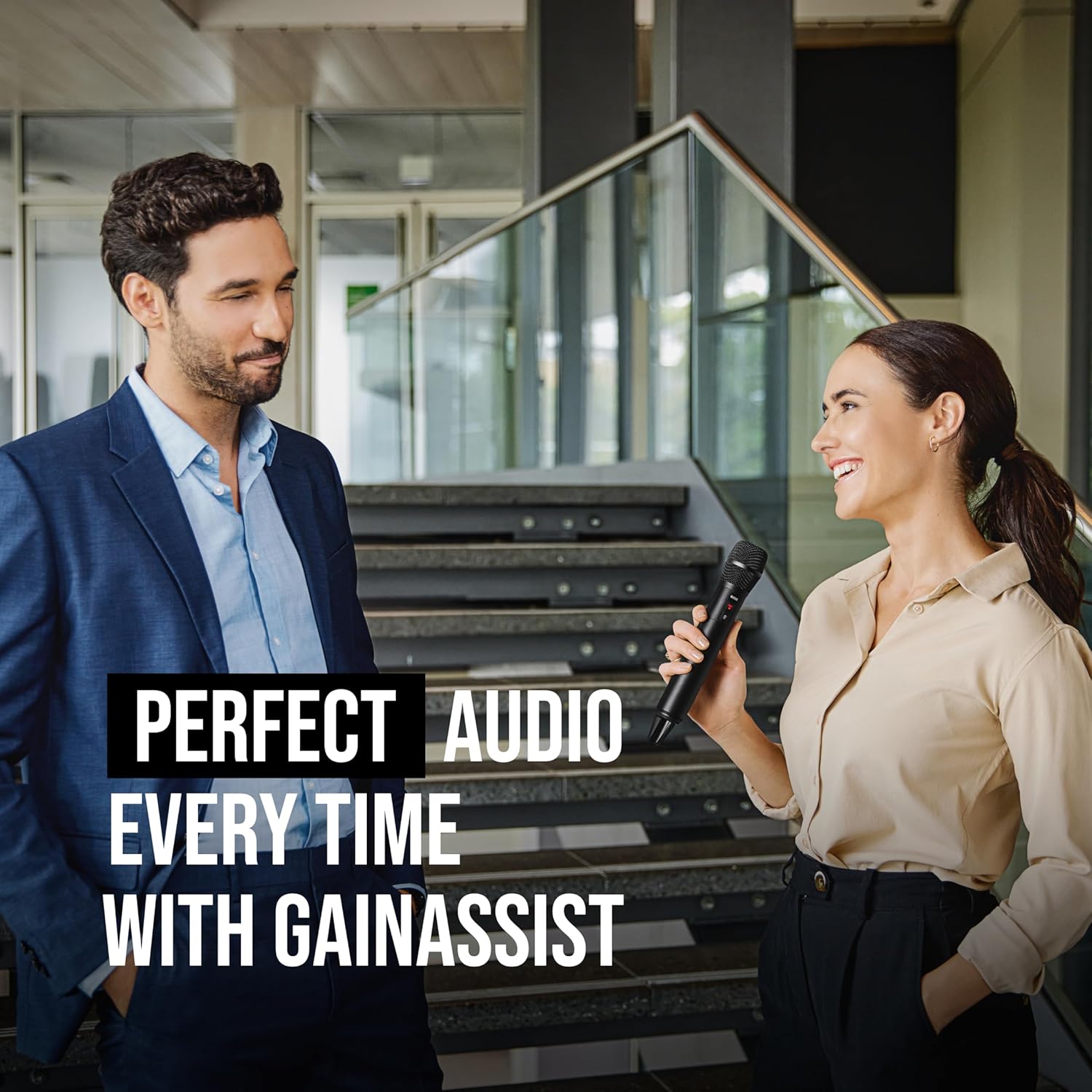 RØDE Interview PRO Wireless Handheld Condenser Microphone with a Broadcast-Grade Capsule and 32-bit Float On-Board Recording for Content Creation, Media and Interviews