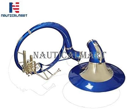 Bb Flat Silver Nickel Plated Sousaphone Tuba With Free Hard Case+Mouthpiece Big Bell Tubas Musical Instrument Gift