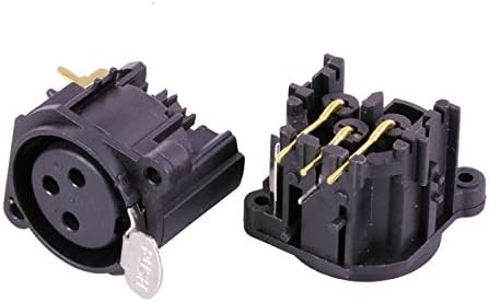 Davitu Electrical Equipments Supplies - 100pcs/lot 3 Pin XLR Female/Male Right Angle PCB Panel Mount 90 Degree 3 Poles XLR Jack Socket Chassis - (Color: 100 Male)