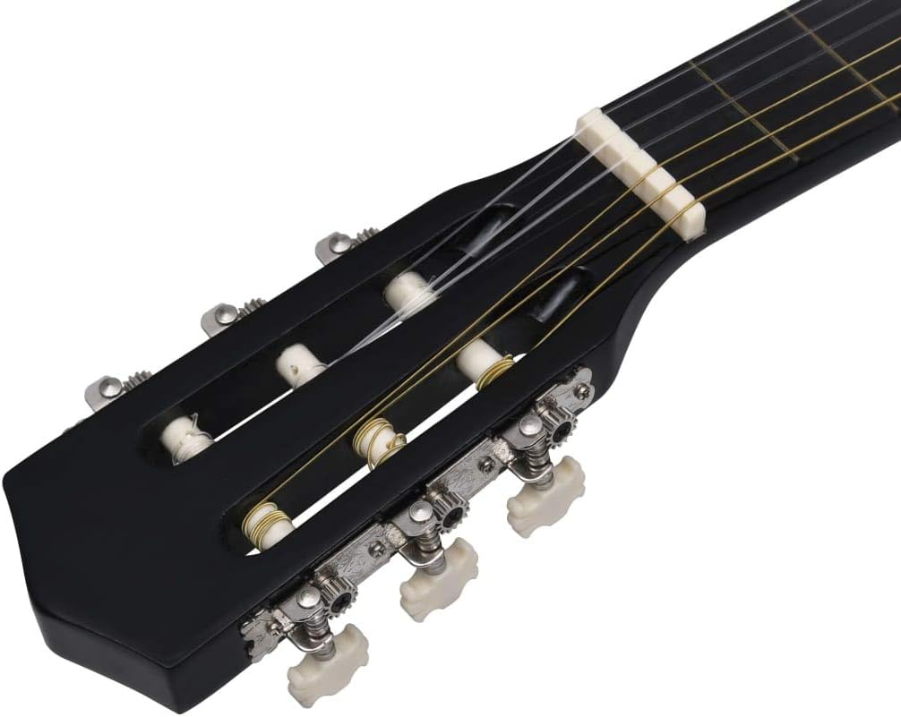 YAFF 8 Piece Classical Guitar Beginner Set Black 1/2 34