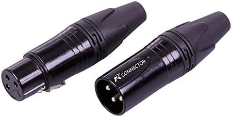 Davitu Electrical Equipments Supplies - 15sets 3pins NC3MXX&NC3FXX XLR connector, Microphone MIC XLR Male Plug&Female Jack Adapter, 7 colors available - (Color: silver, Pins: 3pins)