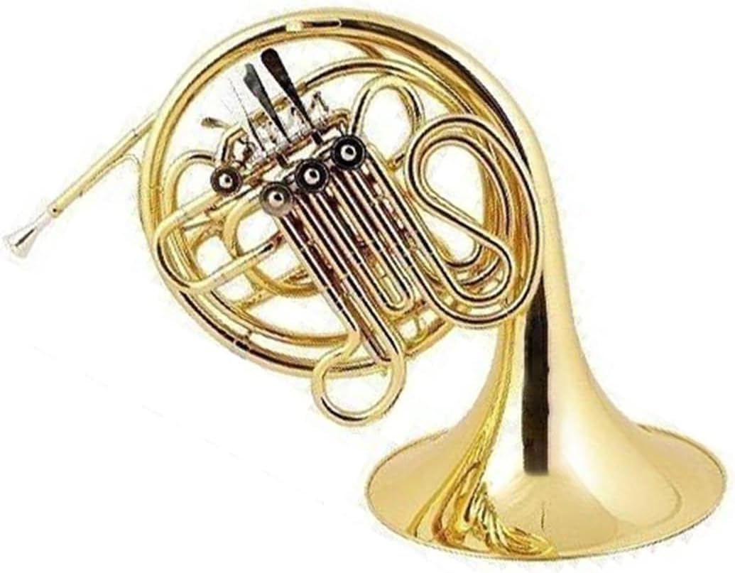 4 Key French Horn French Horn Four Key Double Row Musical Instrument Lacquered Gold