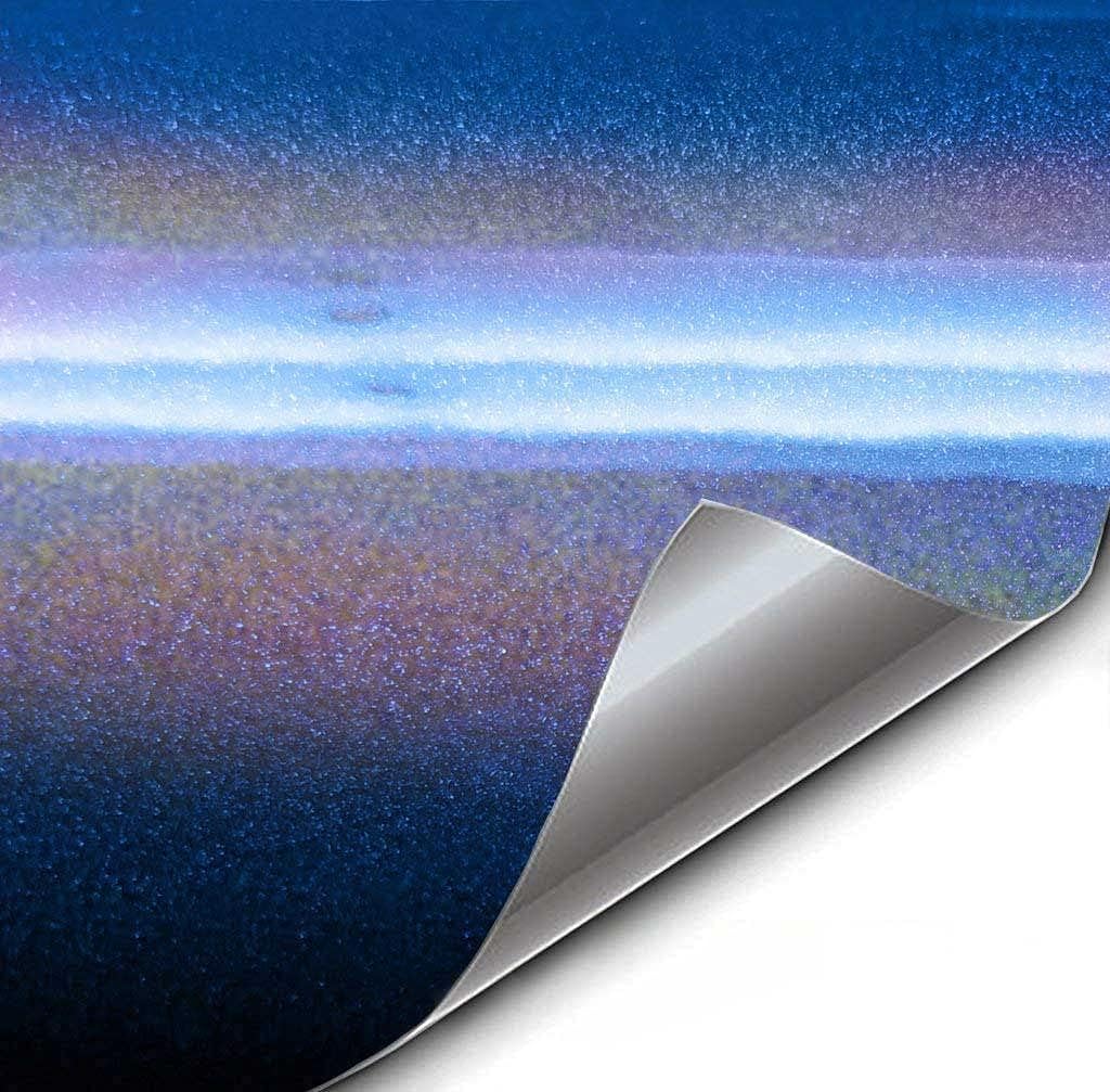 VViViD+ Gloss Psycho Chameleon Blue Premium Vinyl Wrap Film (10ft x 5ft)