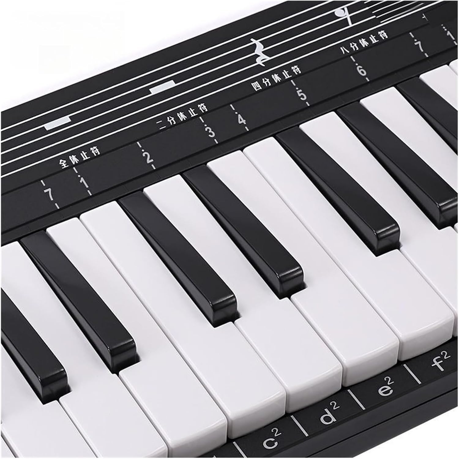 Melodica 37 Key Melodica Children Beginner Portable 32 Keys Adults Button Keyboard Musical Instruments(37 key Black)
