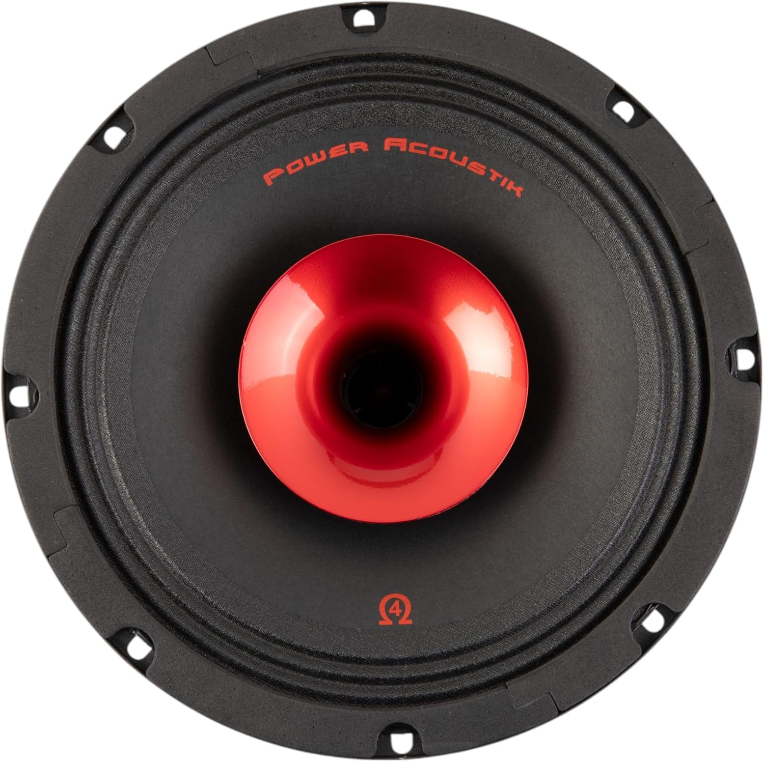 Power Acoustik PR-804C – 8 Inch Midrange Pro Audio Speaker with Compression Tweeter | 350W Max Power, 4 Ohm, 95dB Sensitivity | Steel Basket, Cloth Surround, Ferrite Magnet – Loud Car Speaker