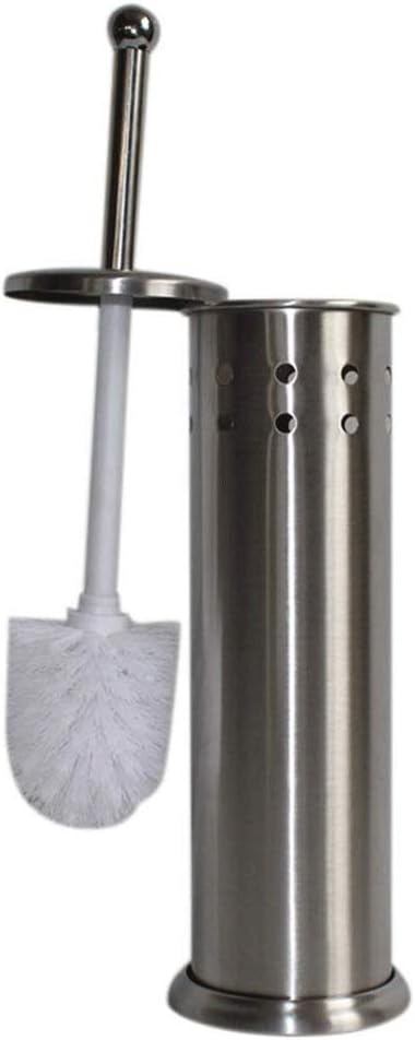 Stainless Steel Toilet Brush Vented Steel Toilet Bowl Brush Holder Bathroom Cleaning Tool Set Home Cleaner with Base