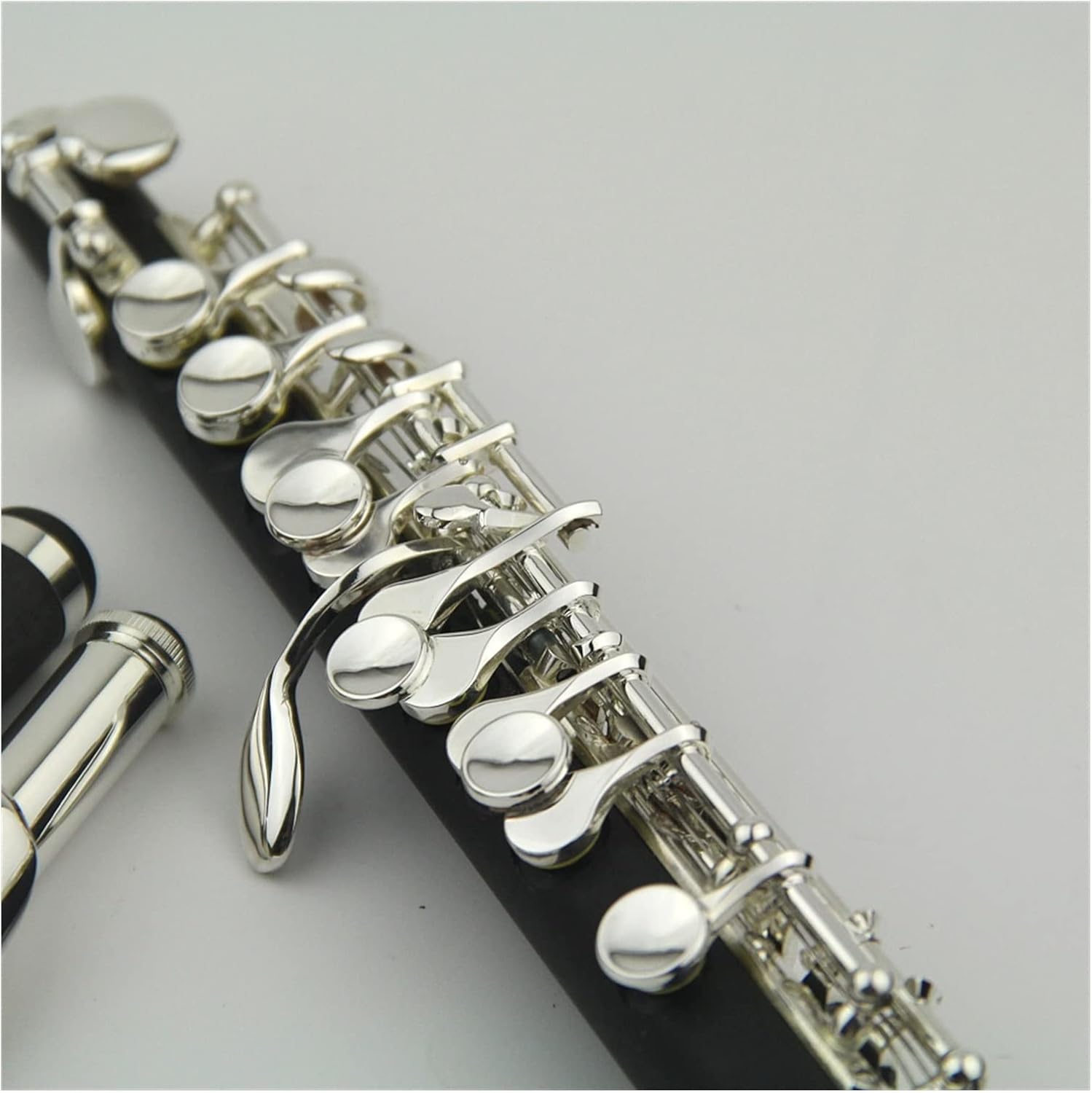 Flutes Piccolo Flute Silver Plated Keys with Wood Case Wind Musical Instruments Composite Woodpipe Body