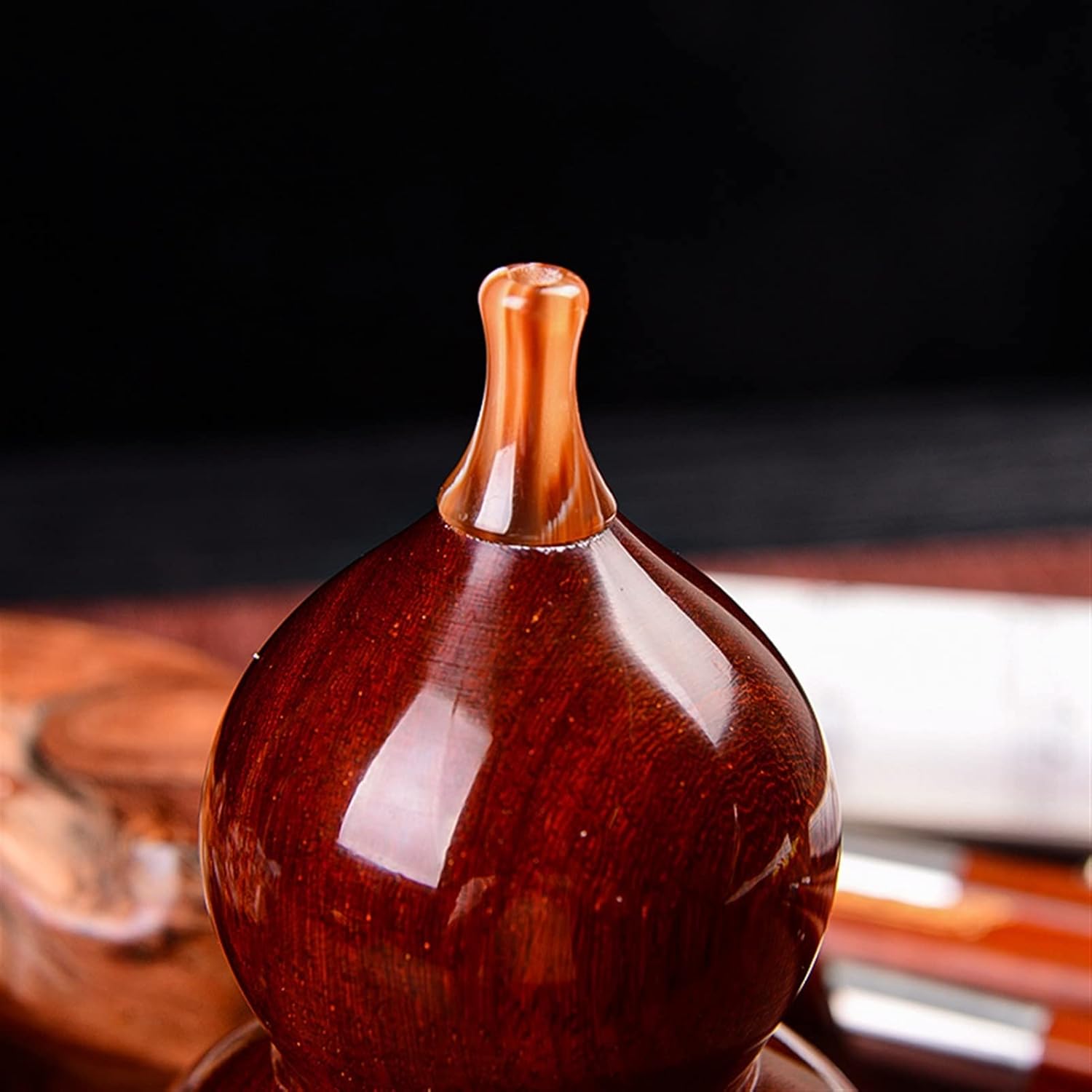 FLFL Hulusi Playing Musical Instrument Hulusi Mahogany Hulusi (Color : F)