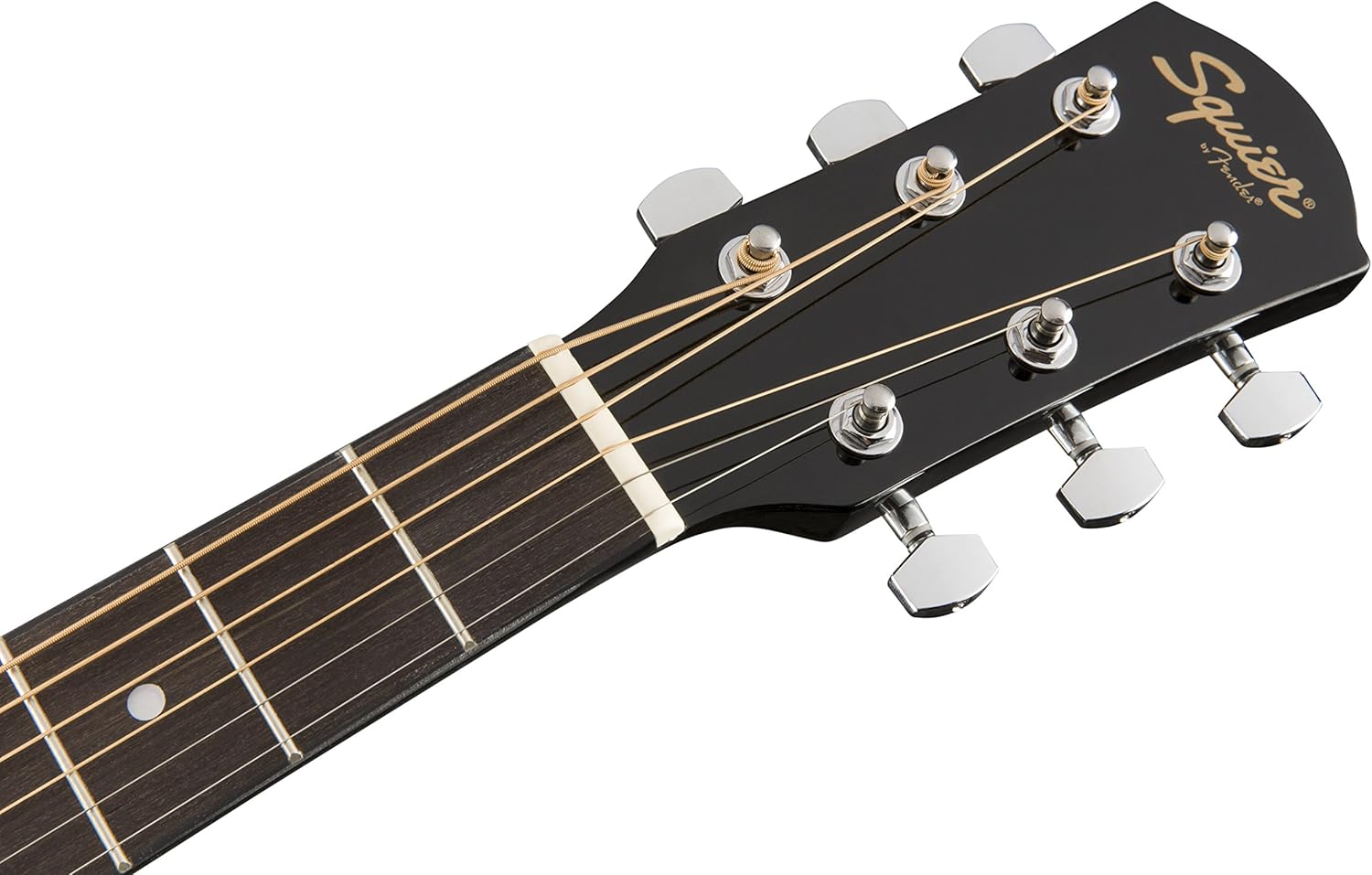 Fender Squier by Fender SA-150 Dreadnought Acoustic Guitar - Gloss Black Finish