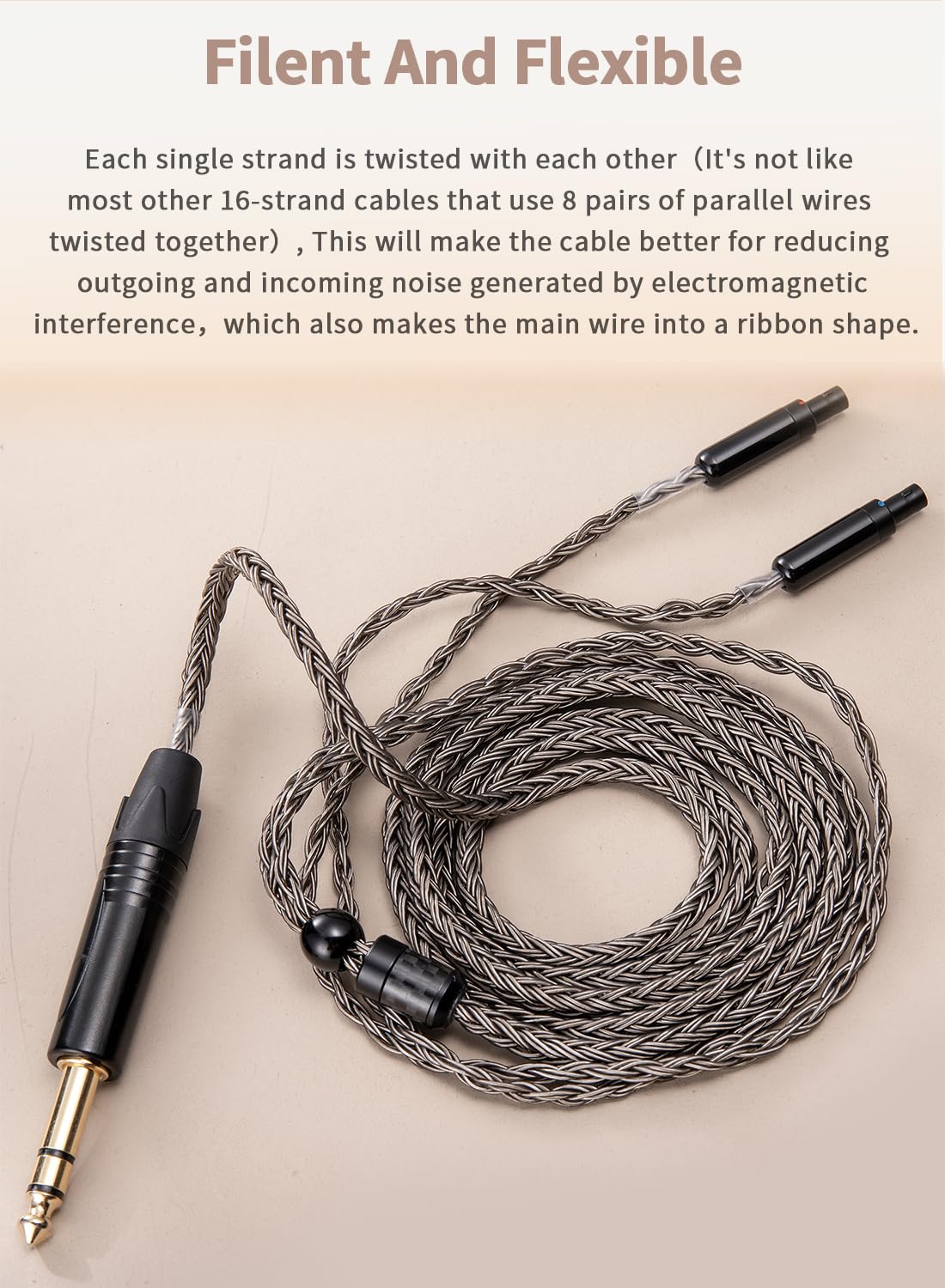 4 Pin XLR Balanced Headphone Cable Compatible with Sennheiser HD800s HD800 HD820s HD820 HD8XX Dharma D1000 16 Core Upgrade Replacement Cord (with 4 Pin XLR Balanced, 3Meters/10ft)