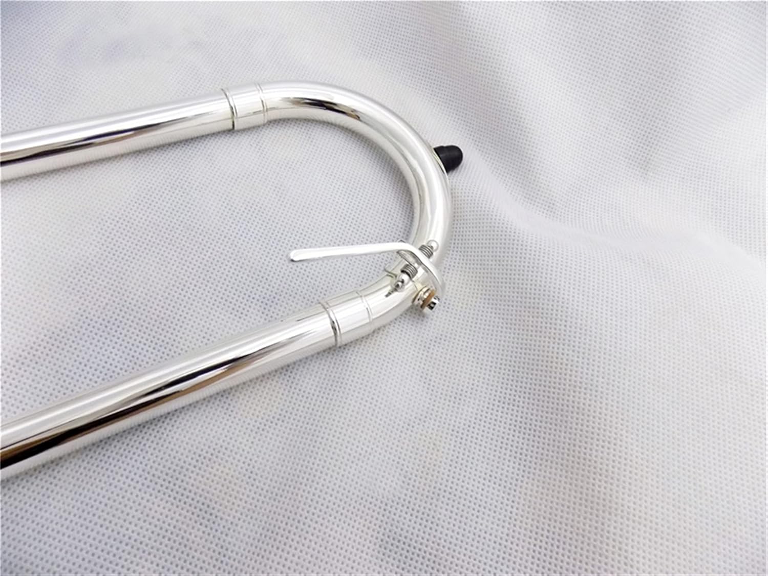 Standard Trombone Bass Trombone Bb/F/EB/D with Case Mouthpiece Silver Plated Trombone Musical Instruments Slide Trombones Valve Trombone (Color : Silver Plated)