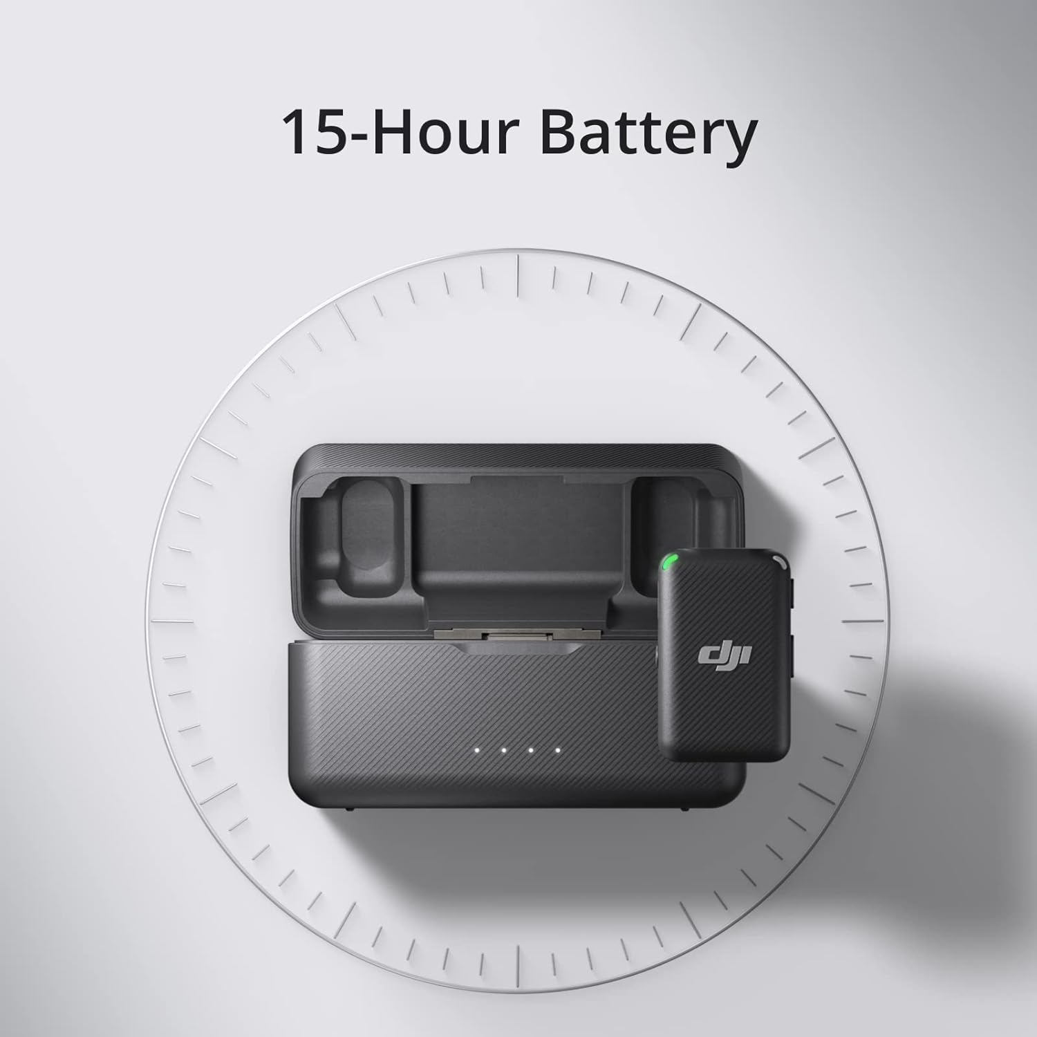 DJI Mic (2 TX + 1 RX + Charging Case), Noise Cancellation, Wireless Lavalier Microphone, 250m (820 ft.) Range, for PC, iPhone, Record Interview, YouTube, Vlogs (Renewed)