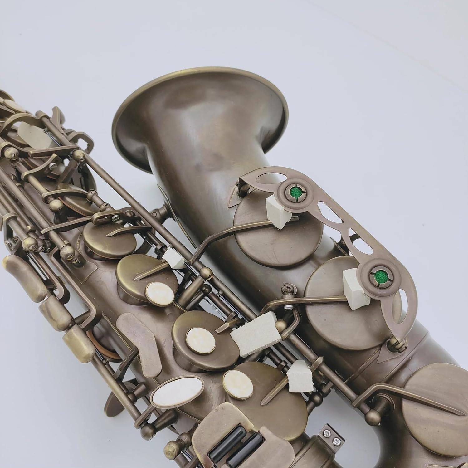 Alto Saxophone Eb Tune Brown Antique Copper Woodwind Instrument With Case Accessories (Color : Lavender)