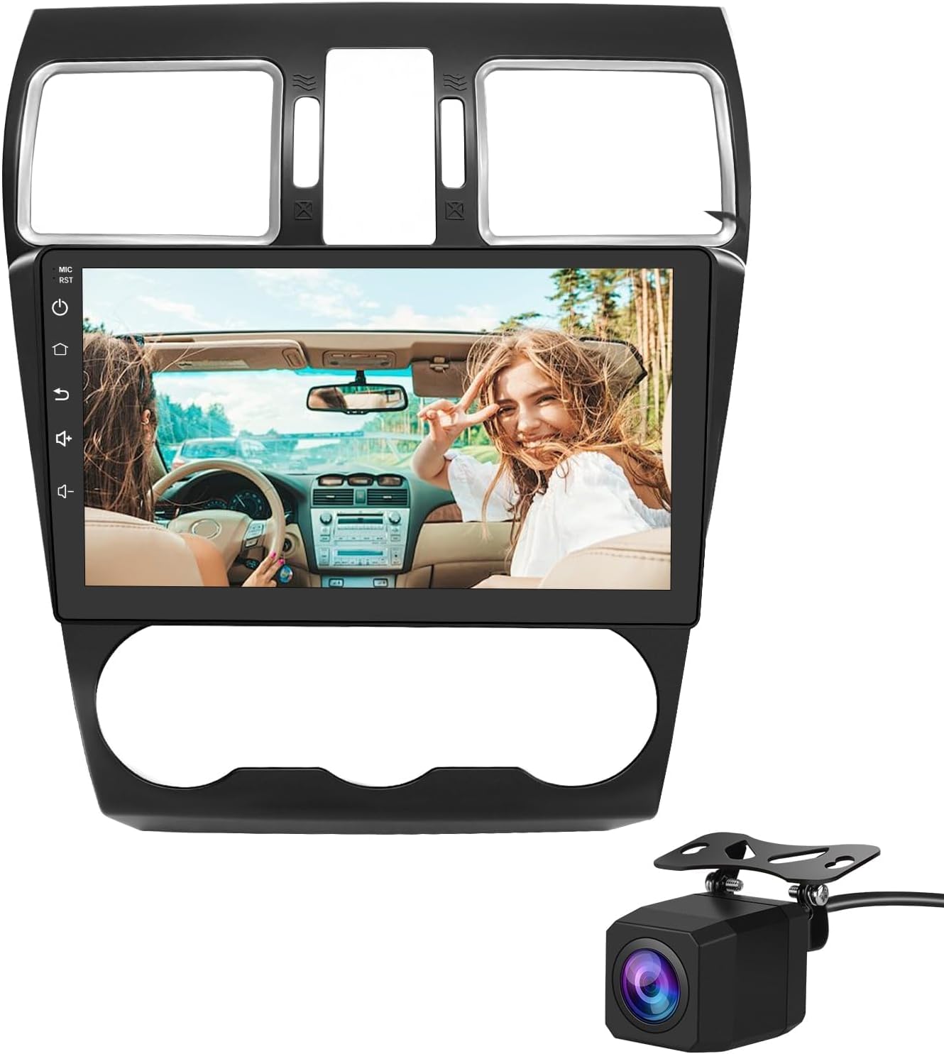 4G+64G Car Stereo for Subaru Forester/WRX/Impreza 2015 to 2018 with Radio CarPlay Android Auto, 9In IPS Touch Screen for Car Play Player BT WiFi, GPS Navi, FM RDS, 720 Rear Camera Radio 369