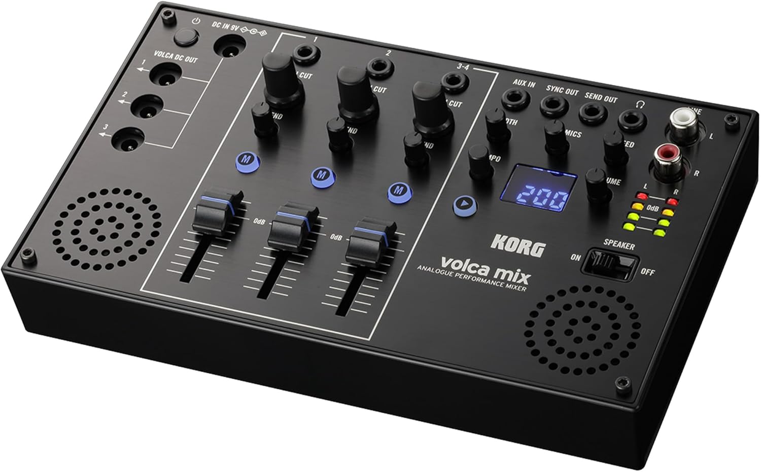Korg Volca Mix Analogue Performance Mixer - Bundle with Power Supply, and Austin Bazaar Polishing Cloth