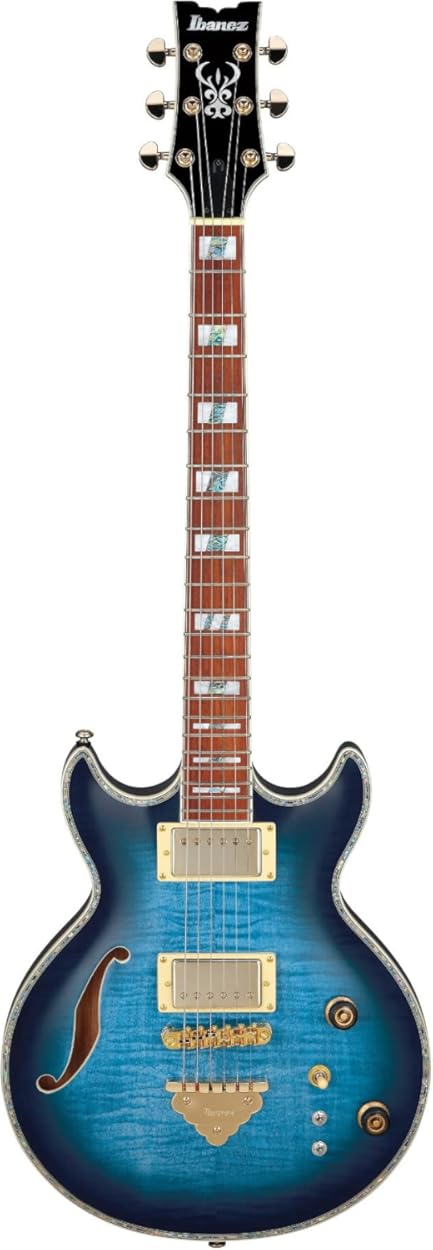 Ibanez AR520HFM Hollowbody Electric Guitar - Light Blue Burst