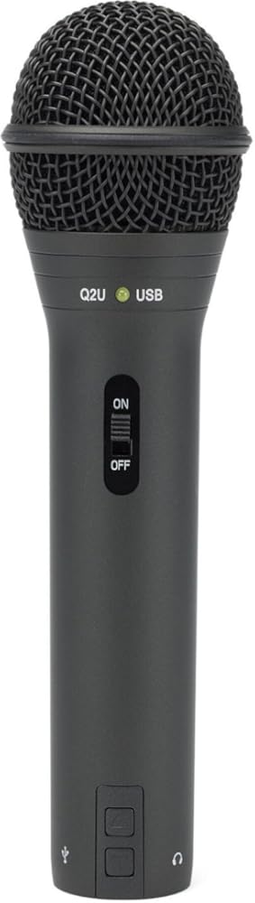 SAMSON Q2U USB/XLR Dynamic Microphone Recording and Podcasting Pack (Black)