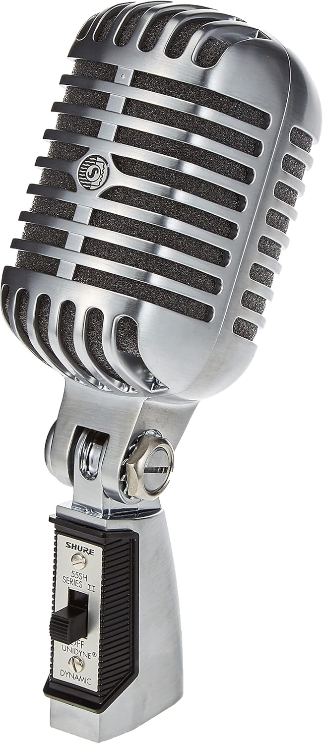 Shure 55SH Series II Iconic Microphone - Vintage Style, Rich Sound Quality, Rugged Construction, Shock-Mounted Noise Reduction for Vocals & Instruments-for Live Performances & Studio Recording