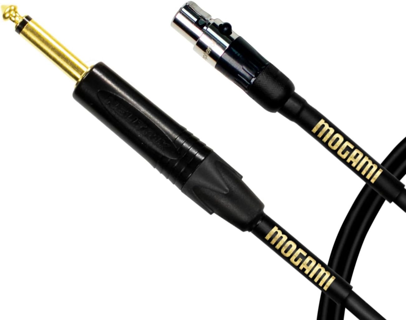 Mogami Gold BPSH TS-30 Belt Pack Instrument Cable for Wireless Instrument Systems, 1/4