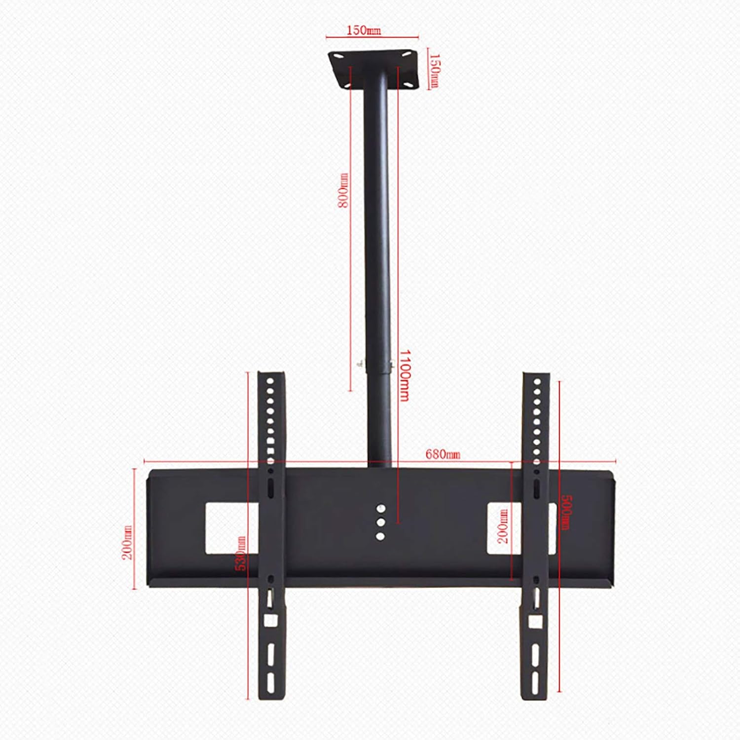 TV Stand,Tv Wall Mount TV Ceiling Mount, Hanging Adjustable Tilting TV Bracket, Fits Most 32-70 Flat Screen Display, Two Installation Methods: Ceiling and Wall