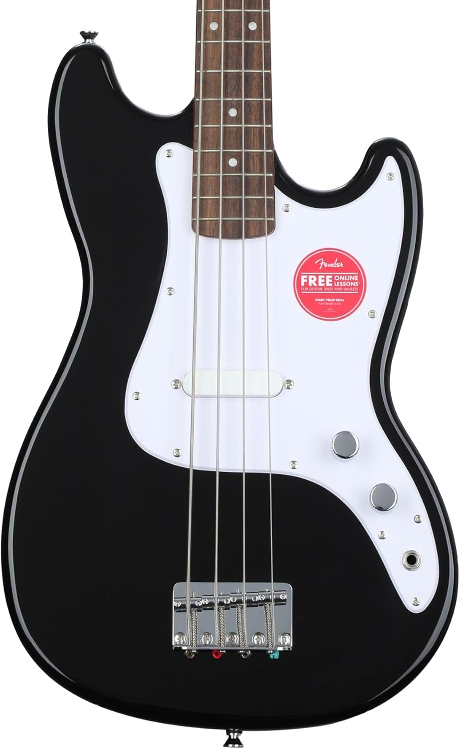 Squier Squier Sonic Bronco Bass, Black, Laurel Fingerboard