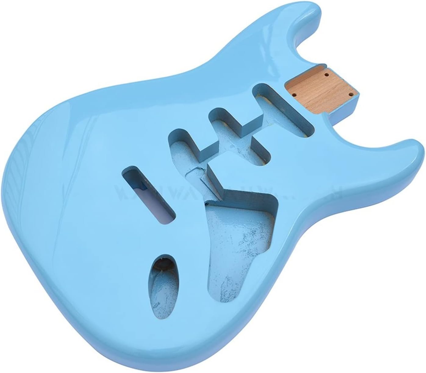 TSTS Alder Wood SSS Pickup Guitar Body in Sonic Blue Color for Eectric Guitar Replacement Guitar DIY Accessory