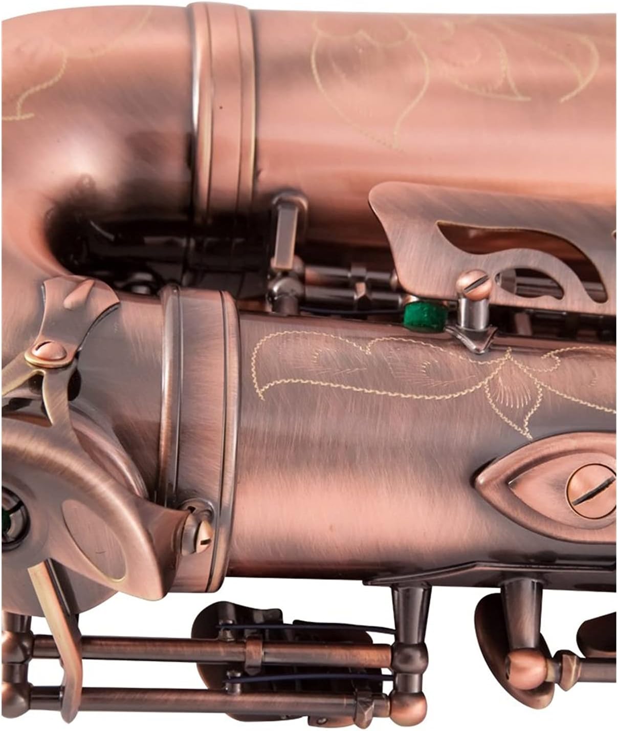 Sax Beginners Kit High Grade RedBronze Bent EB Alto Saxophone E-Flat Sax Carved Pattern Woodwind Instrument with Carry Case Wind Instrument