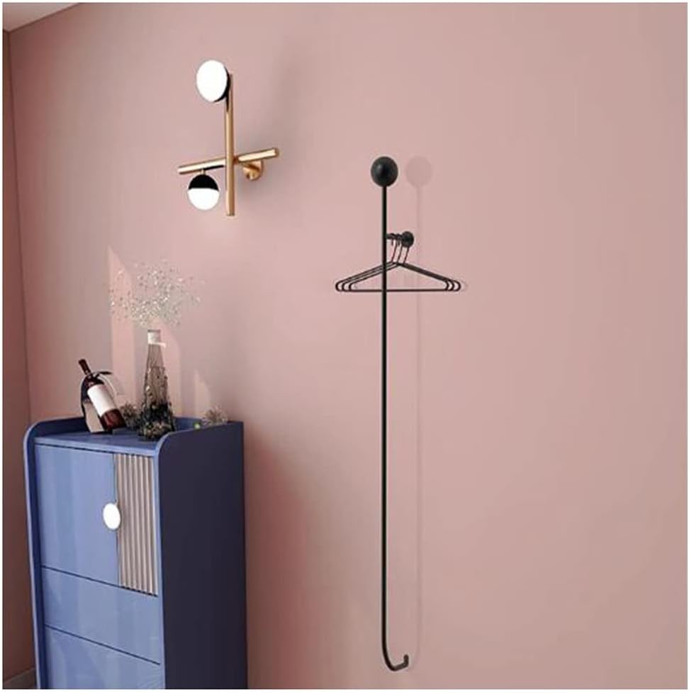 Vertical Wall Mount Coat Rack, Multifunctional Household Bedroom Clothes Hanger Simple Indoor Wall Mounted Corner Clothes Decor Shelf, Reasonable Utilization of Wall Space ( Color : Gold , Size : 20x1
