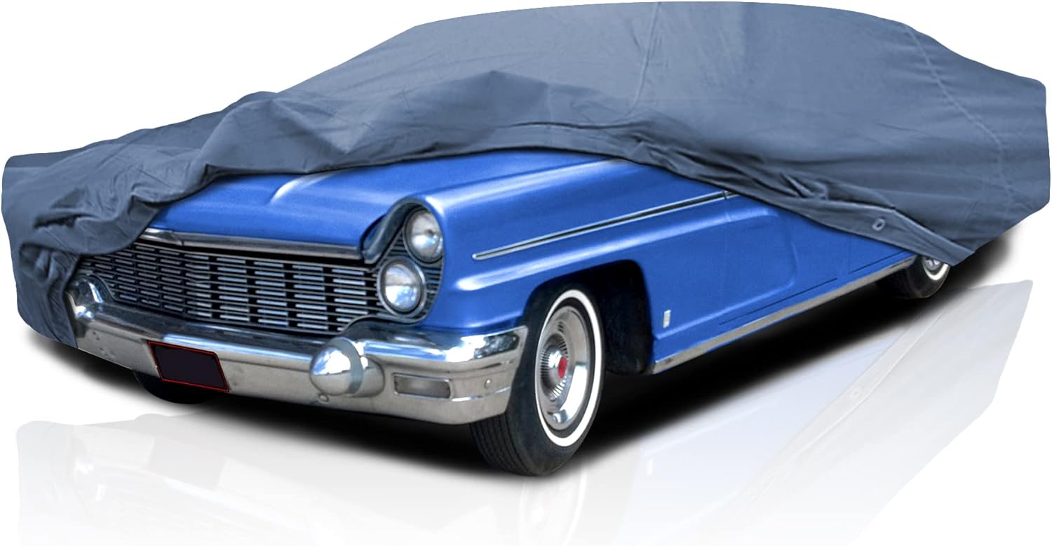 DaShield Ultimum Series Car Cover for Chrysler 300 1962-1968 2-Door Coupe Convertible & Hardtop All Weather Protection Semi Custom Fit Dust, Sun, Snow, Rain Protection Indoor Outdoor